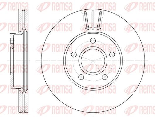 Kawe 1x Bremsscheibe [Hersteller-Nr. 671010] für Ford, Volvo