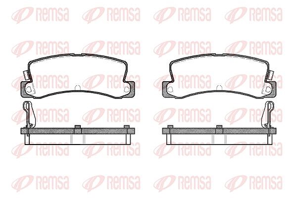 Kawe Bremsbelagsatz, Scheibenbremse [Hersteller-Nr. 021404] für Toyota