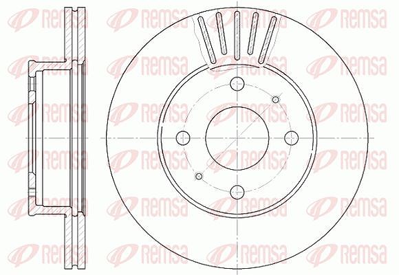 Kawe 1x Bremsscheibe [Hersteller-Nr. 6117810] für Hyundai