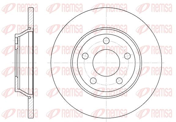 Kawe 1x Bremsscheibe [Hersteller-Nr. 647200] für Audi