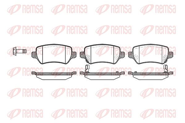 Kawe Bremsbelagsatz, Scheibenbremse [Hersteller-Nr. 095702] für Hyundai, Kia, Chevrolet, Opel, Vauxhall