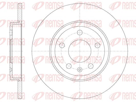 Kawe 1x Bremsscheibe [Hersteller-Nr. 6101100] für Seat, Audi