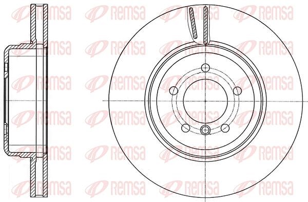 Kawe 1x Bremsscheibe [Hersteller-Nr. 6149110] für BMW