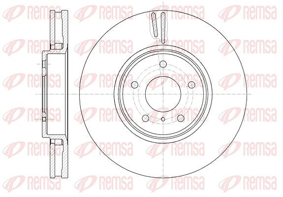 Kawe 1x Bremsscheibe [Hersteller-Nr. 6124410] für Infiniti