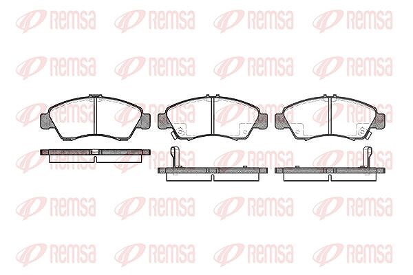 Kawe Bremsbelagsatz, Scheibenbremse [Hersteller-Nr. 041902] für Honda