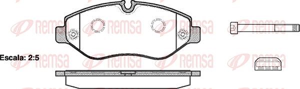 Kawe Bremsbelagsatz, Scheibenbremse [Hersteller-Nr. 124500] für VW, Mercedes-Benz