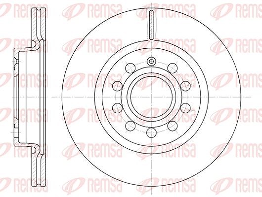 Kawe 1x Bremsscheibe [Hersteller-Nr. 664710] für Land Rover, Skoda, Audi, VW, Seat