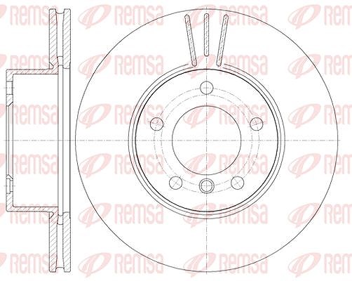 Kawe 1x Bremsscheibe [Hersteller-Nr. 697410] für BMW