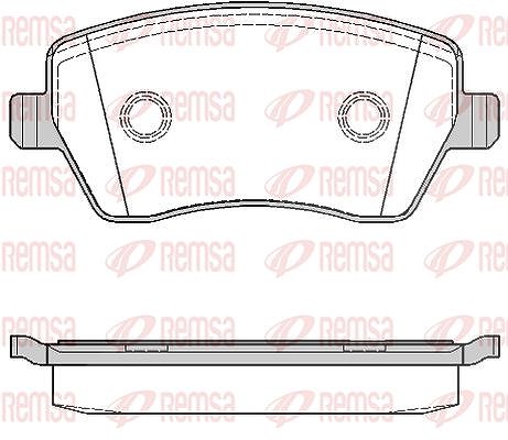 Kawe Bremsbelagsatz, Scheibenbremse [Hersteller-Nr. 098700] für Nissan, Honda, Lada, Mercedes-Benz, Dacia, Renault