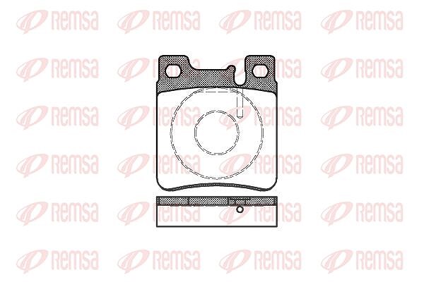 Kawe Bremsbelagsatz, Scheibenbremse [Hersteller-Nr. 040700] für Mercedes-Benz, Chrysler