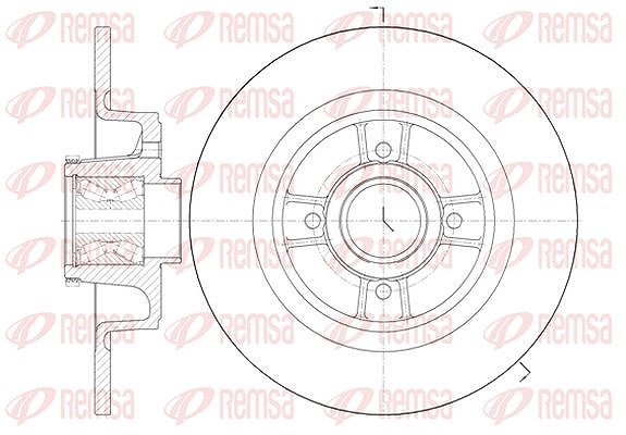Kawe 1x Bremsscheibe [Hersteller-Nr. 669820] für Renault