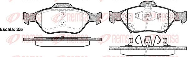 Kawe Bremsbelagsatz, Scheibenbremse [Hersteller-Nr. 076612] für Toyota, Daihatsu