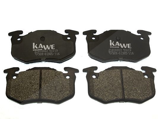 Kawe Bremsbelagsatz, Scheibenbremse [Hersteller-Nr. 810002] für Audi, Citroën, Peugeot, Seat, Skoda, VW, Renault