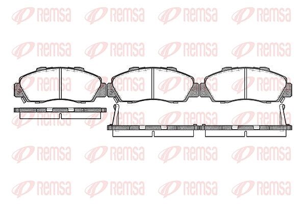 Kawe Bremsbelagsatz, Scheibenbremse [Hersteller-Nr. 035102] für Honda, Rover, Acura