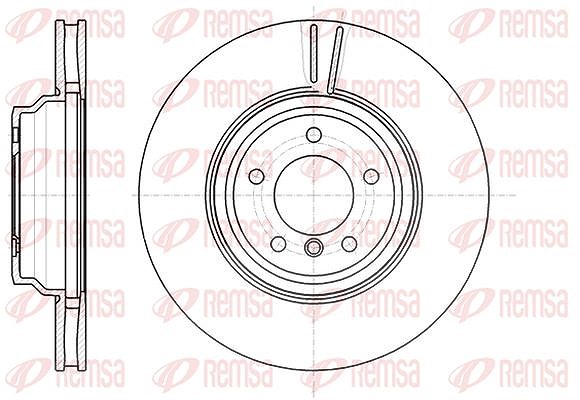 Kawe 1x Bremsscheibe [Hersteller-Nr. 6108010] für BMW
