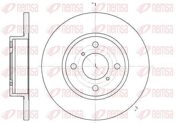 Kawe 1x Bremsscheibe [Hersteller-Nr. 662100] für Suzuki, Opel, Vauxhall