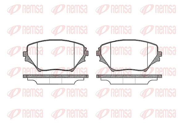 Kawe Bremsbelagsatz, Scheibenbremse [Hersteller-Nr. 081300] für Toyota