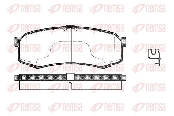 Kawe Bremsbelagsatz, Scheibenbremse [Hersteller-Nr. 041304] für Toyota, Mitsubishi, Lexus