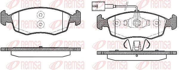 Kawe Bremsbelagsatz, Scheibenbremse [Hersteller-Nr. 017252] für Fiat