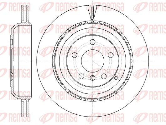 Kawe 1x Bremsscheibe [Hersteller-Nr. 6103110] für Mercedes-Benz