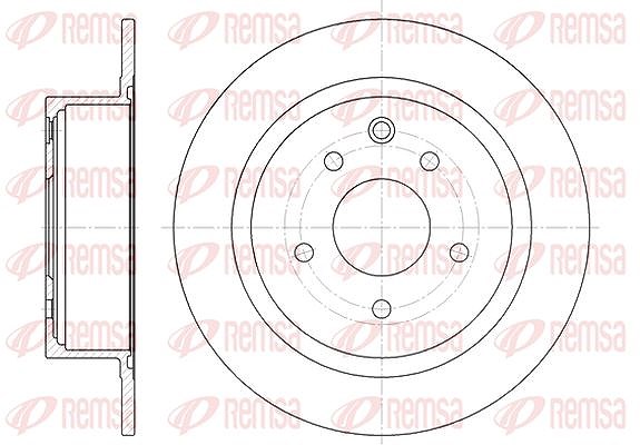 Kawe 1x Bremsscheibe [Hersteller-Nr. 6153000] für Nissan