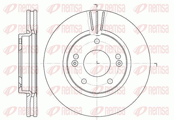 Kawe 1x Bremsscheibe [Hersteller-Nr. 666710] für Hyundai