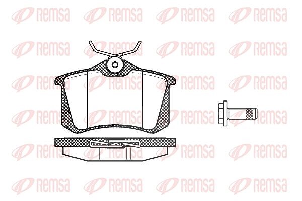 Kawe Bremsbelagsatz, Scheibenbremse [Hersteller-Nr. 026305] für Peugeot, Ford, Porsche, Seat, Toyota, Opel, Vauxhall, Lancia, Skoda, Renault, Fiat, VW