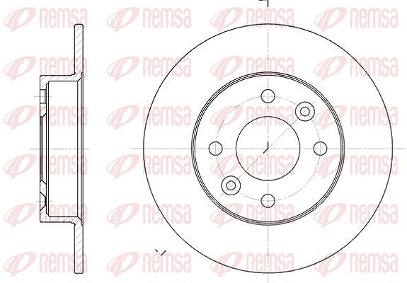 Kawe 1x Bremsscheibe [Hersteller-Nr. 606600] für Renault