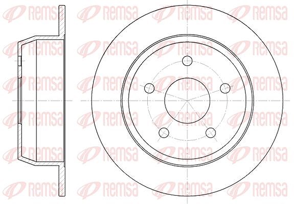 Kawe 1x Bremsscheibe [Hersteller-Nr. 662800] für Jeep