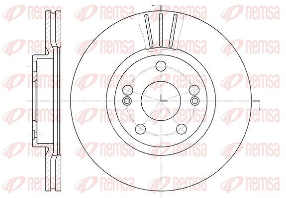 Kawe 1x Bremsscheibe [Hersteller-Nr. 630110] für Renault