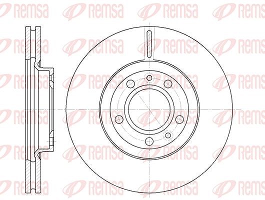 Kawe 1x Bremsscheibe [Hersteller-Nr. 686910] für Peugeot, Opel, Toyota, Lexus, Chevrolet