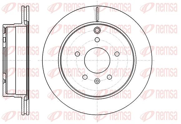 Kawe 1x Bremsscheibe [Hersteller-Nr. 6118210] für Chevrolet, Opel, Vauxhall
