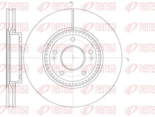 Kawe 1x Bremsscheibe [Hersteller-Nr. 698810] für Hyundai, Kia