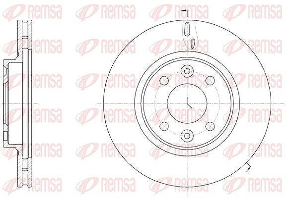 Kawe 1x Bremsscheibe [Hersteller-Nr. 6153510] für Renault, Smart, Dacia