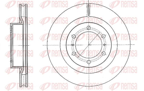 Kawe 1x Bremsscheibe [Hersteller-Nr. 6133110] für Toyota