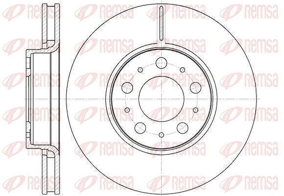 Kawe 1x Bremsscheibe [Hersteller-Nr. 661910] für Volvo