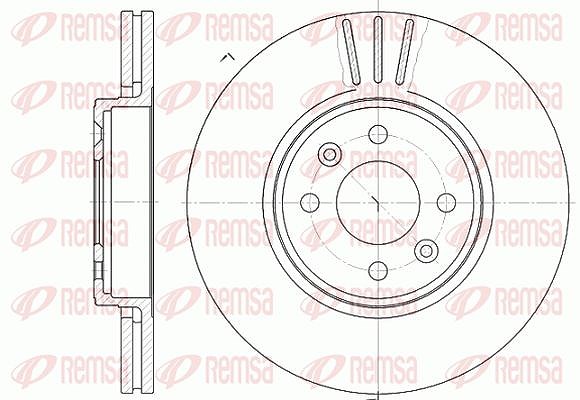 Kawe 1x Bremsscheibe [Hersteller-Nr. 658310] für Renault