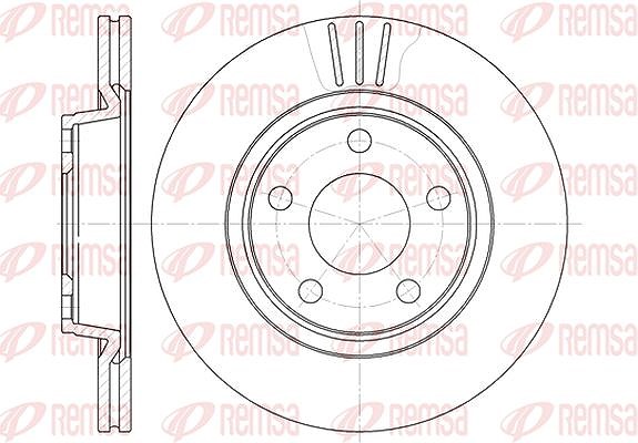 Kawe 1x Bremsscheibe [Hersteller-Nr. 654810] für Seat, Audi, VW
