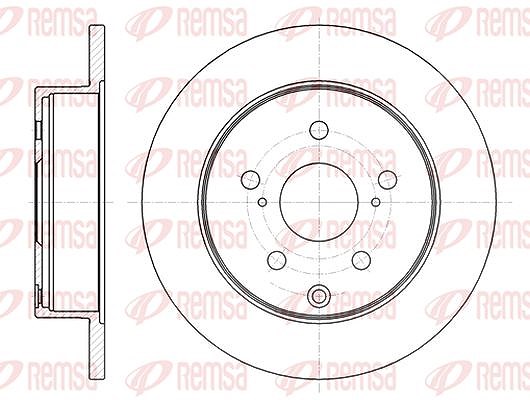 Kawe 1x Bremsscheibe [Hersteller-Nr. 6118800] für Toyota
