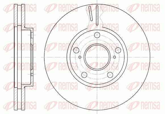 Kawe 1x Bremsscheibe [Hersteller-Nr. 684210] für Toyota, Lexus