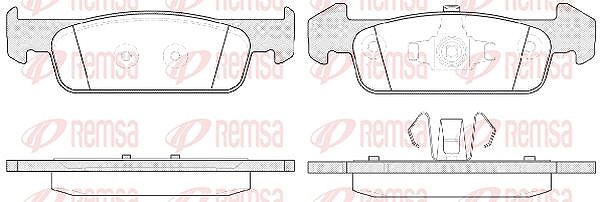 Kawe Bremsbelagsatz, Scheibenbremse [Hersteller-Nr. 154010] für Dacia, Renault