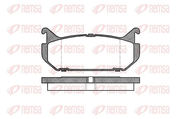 Kawe Bremsbelagsatz, Scheibenbremse [Hersteller-Nr. 041600] für Ford Usa, Mazda