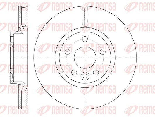 Kawe 1x Bremsscheibe [Hersteller-Nr. 6101910] für Volvo, Ford, Land Rover