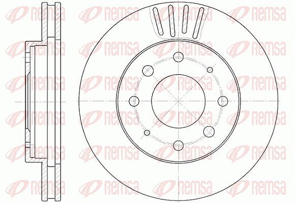 Kawe 1x Bremsscheibe [Hersteller-Nr. 662510] für Nissan, Mitsubishi, Kia, Hyundai, Volvo
