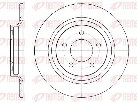 Kawe 1x Bremsscheibe [Hersteller-Nr. 6111300] für Mazda