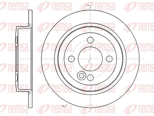 Kawe 1x Bremsscheibe [Hersteller-Nr. 6119500] für Mini