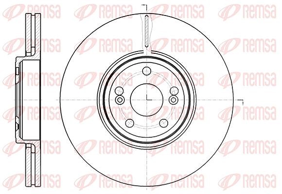 Kawe 1x Bremsscheibe [Hersteller-Nr. 6123410] für Renault
