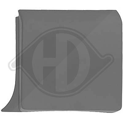 Diederichs Zier-/Schutzleiste, Seitenwand [Hersteller-Nr. 4497263] für Opel, Renault