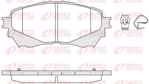 Kawe Bremsbelagsatz, Scheibenbremse [Hersteller-Nr. 153804] für Mazda
