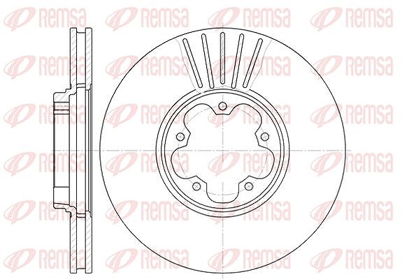 Kawe 1x Bremsscheibe [Hersteller-Nr. 660910] für Ford